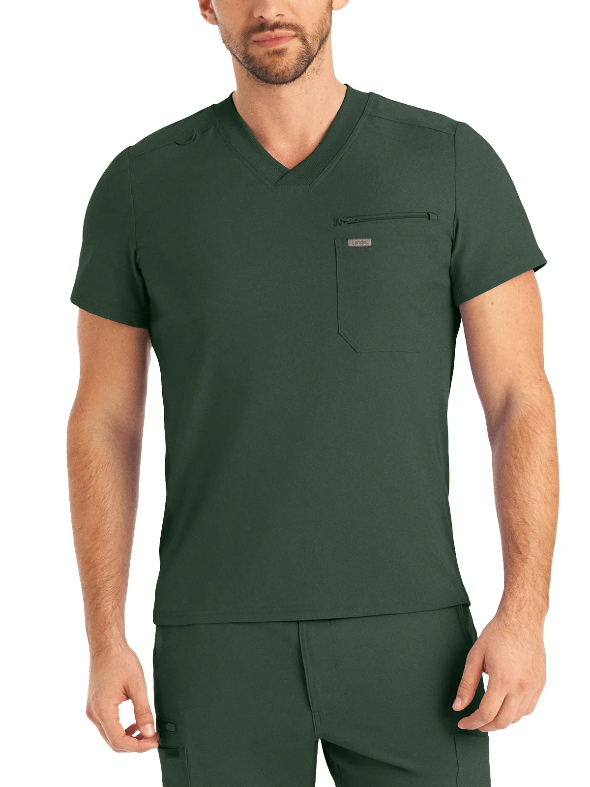 Forward - Men's 2 Pocket V Neck Scrub Top