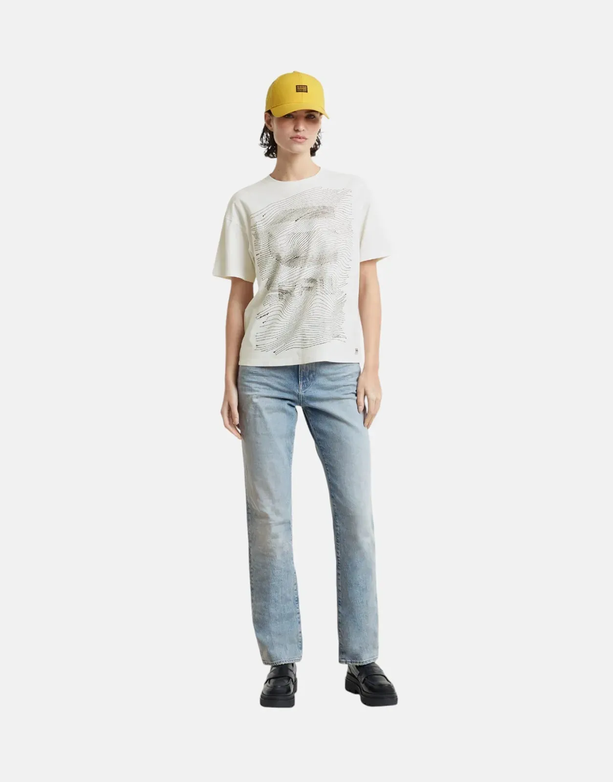 G-Star RAW Faux Embroidery White T-Shirt