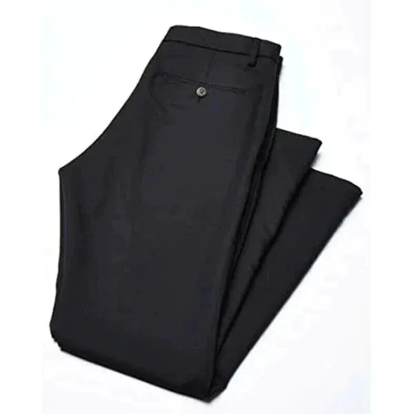 🔥👖High Stretch Men's Classic Pant For Men (BLACK) 💖