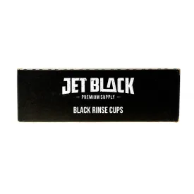 Jet Black - Black Rinse Cups 3.7oz (Pack of 50)