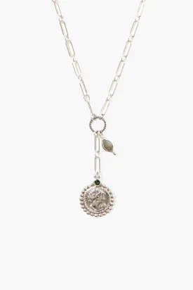 Josephine Coin Necklace Silver