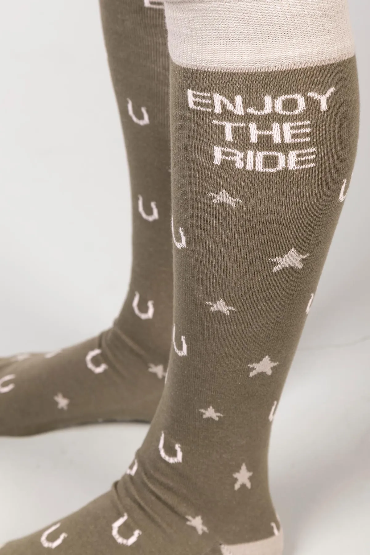 Ladies Slogan Knee Length Socks