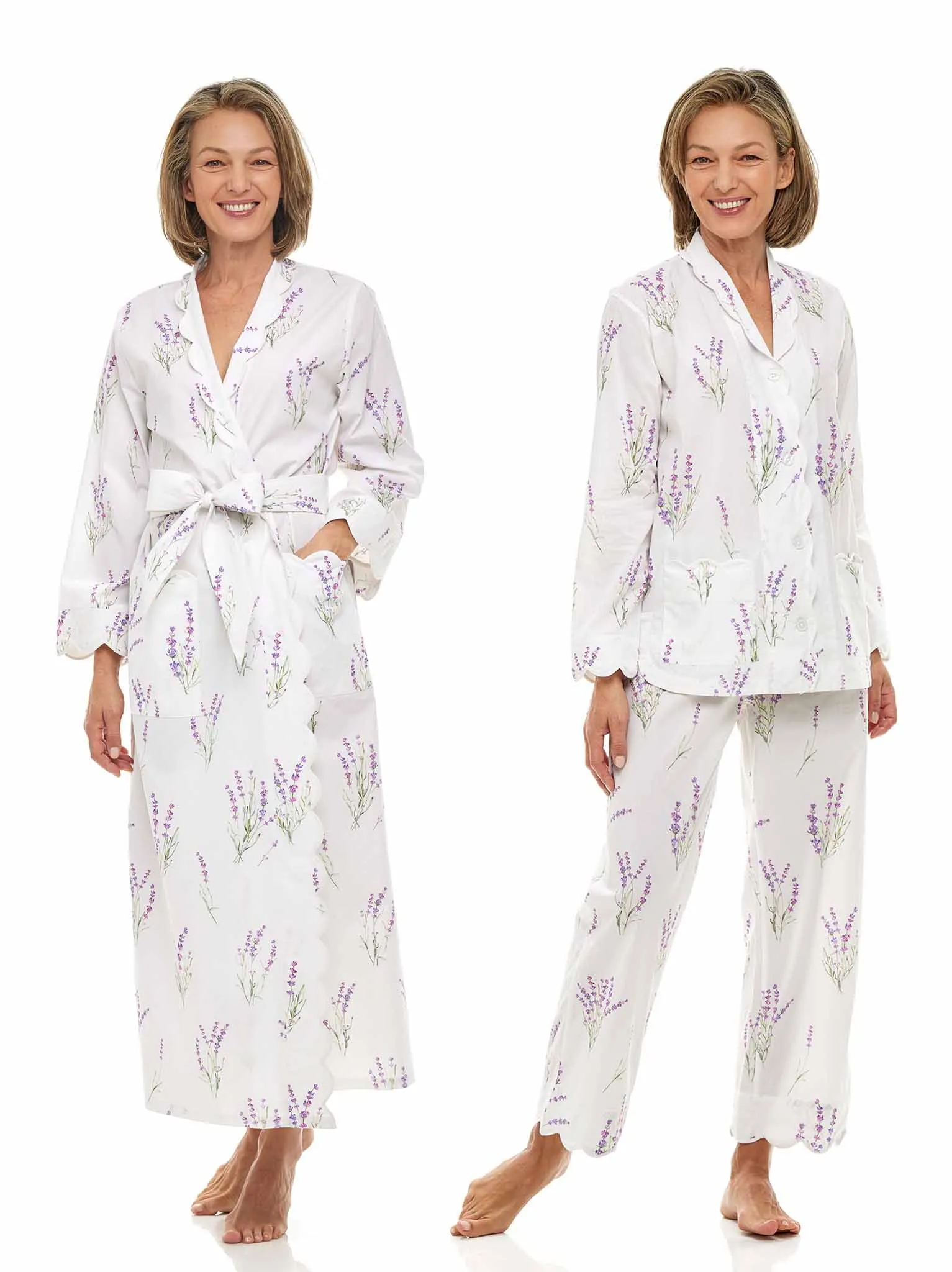 Lavender Bundle: Classic Robe   Pajamas