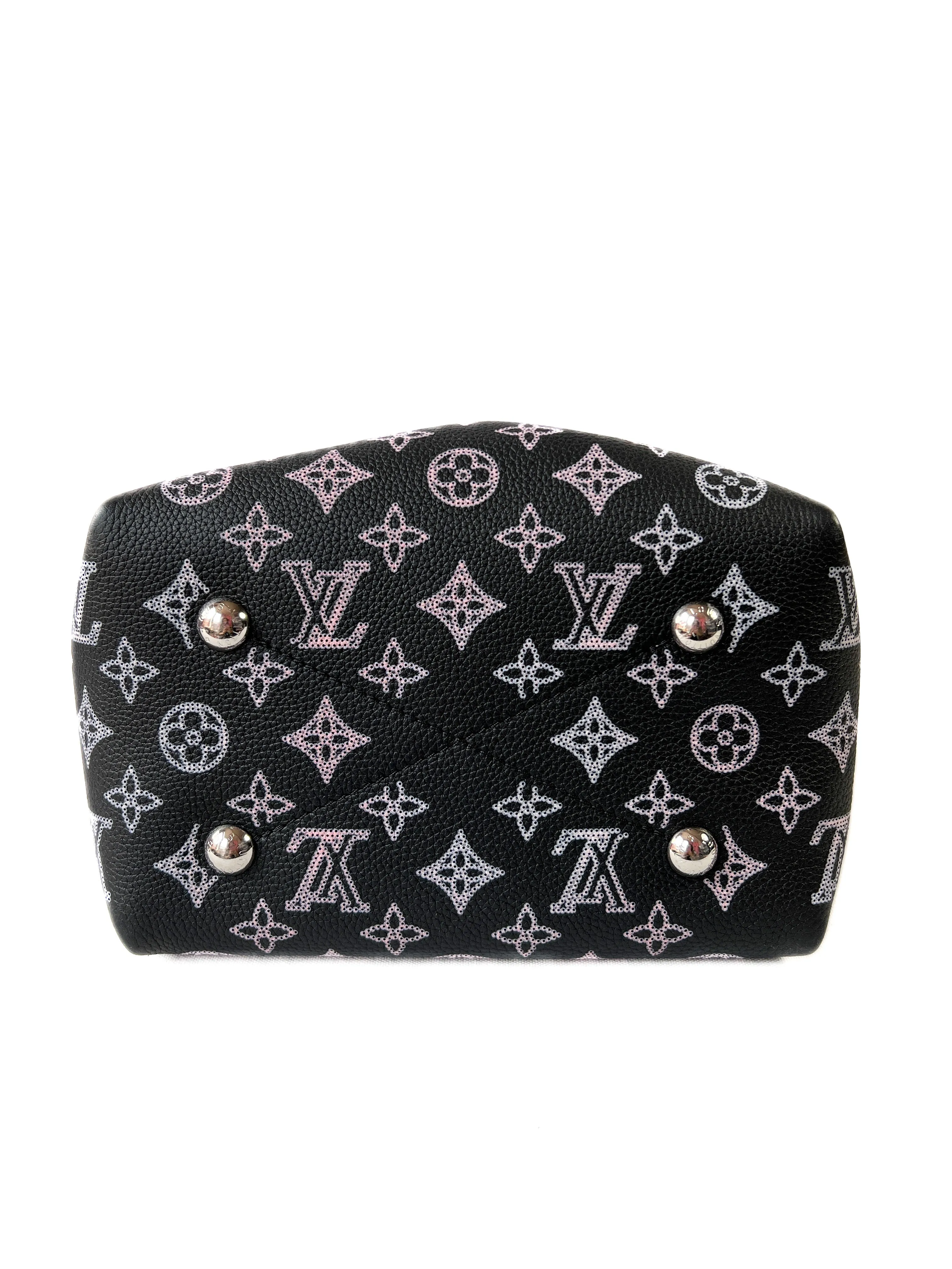 Louis Vuitton black multi color Bella Mahina bucket crossbody