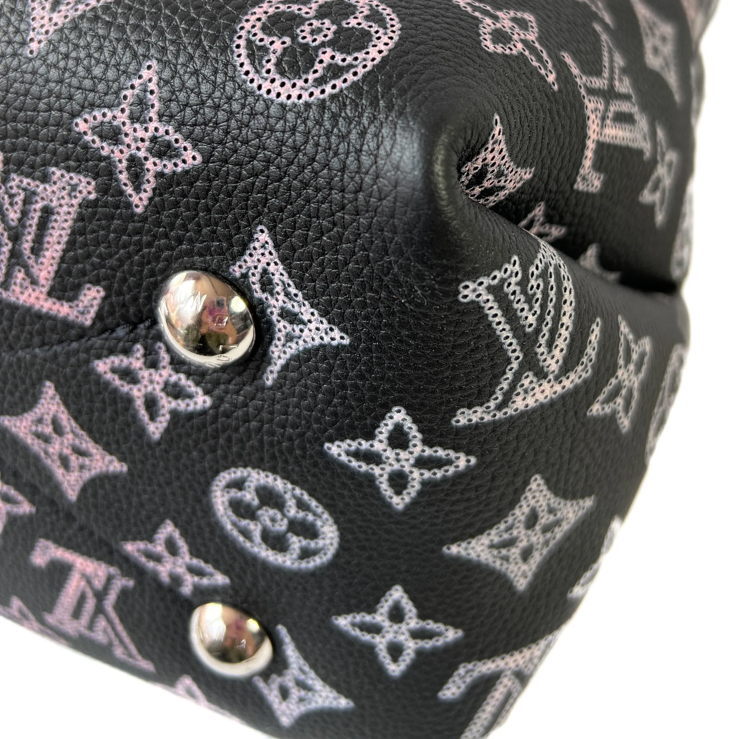 Louis Vuitton black multi color Bella Mahina bucket crossbody