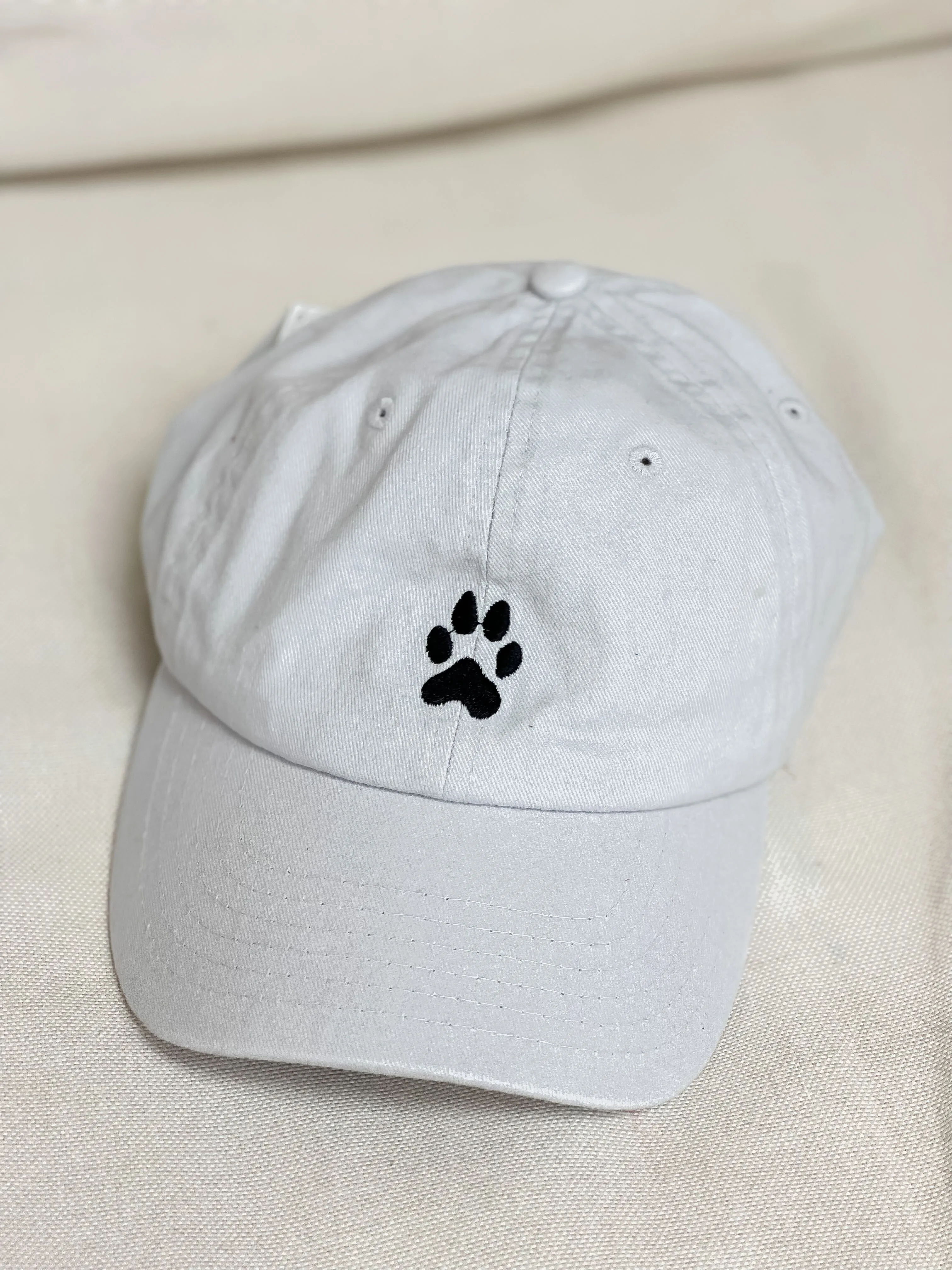 'Love My Rescue' Paw Print Baseball Cap