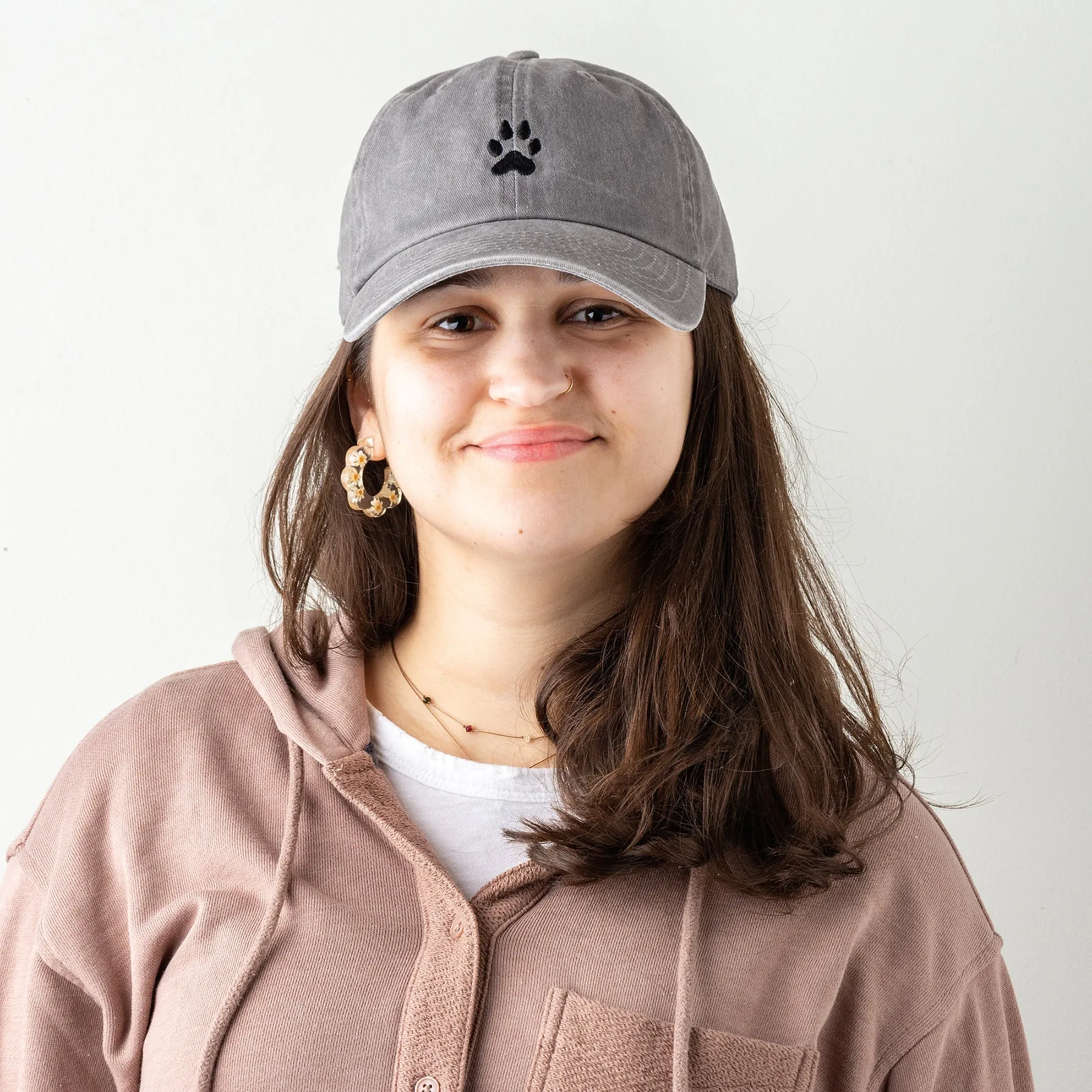 'Love My Rescue' Paw Print Baseball Cap