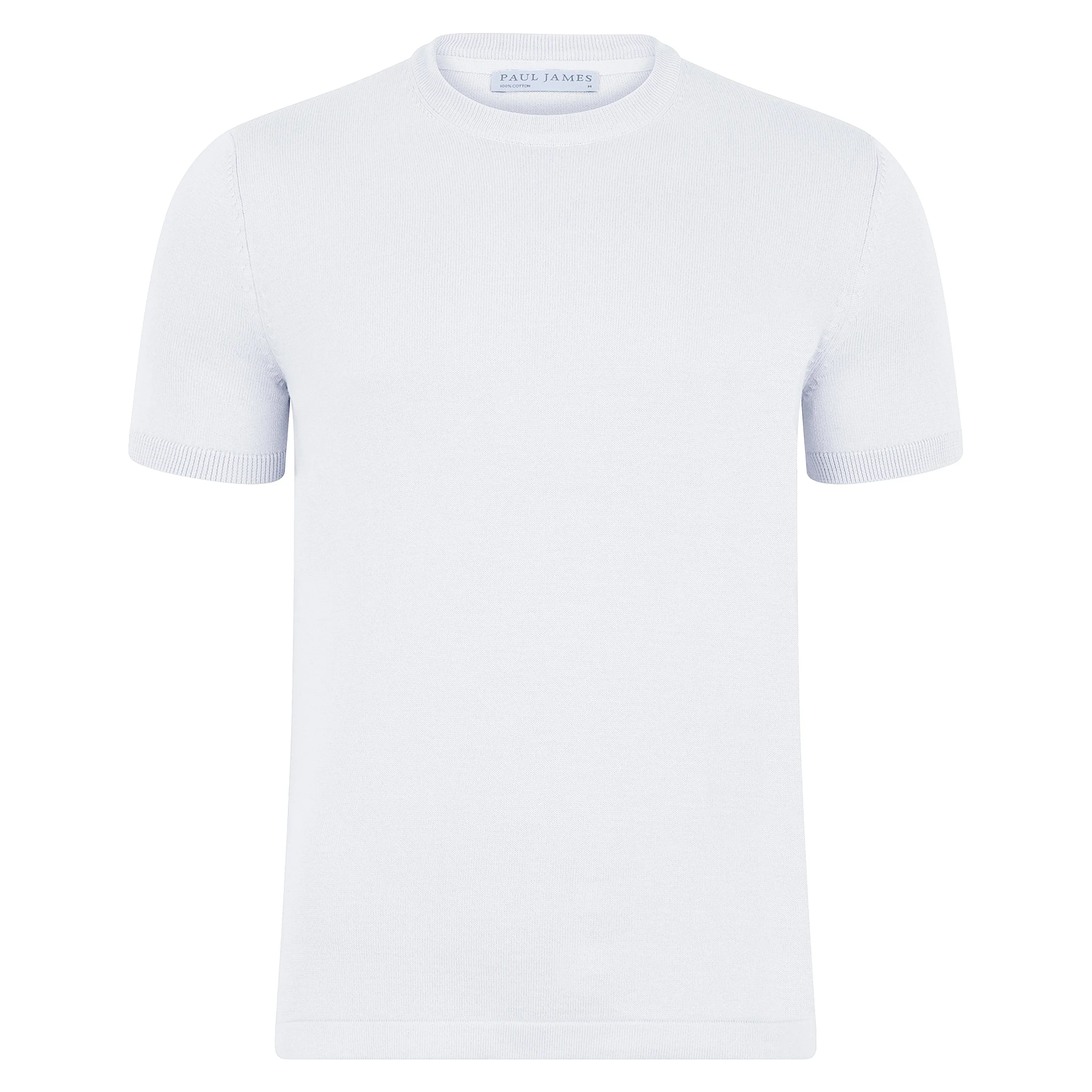 Mens Midweight Cotton Knitted T-Shirt