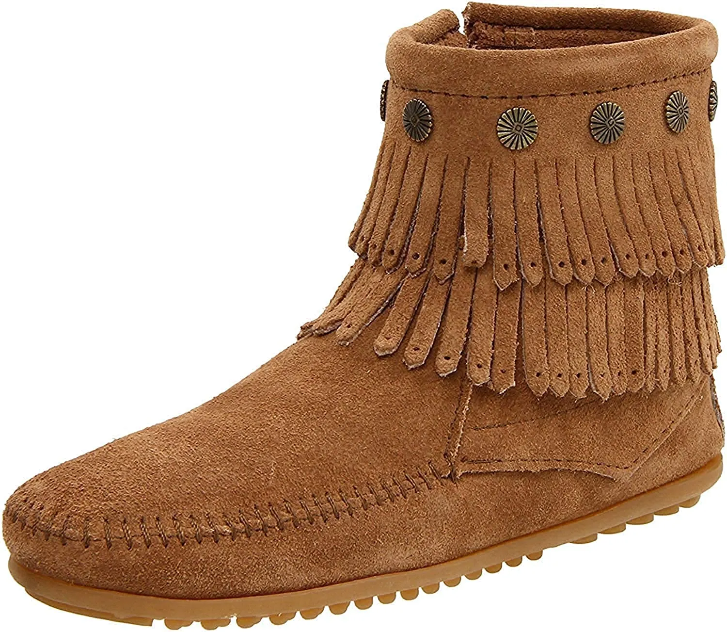 Minnetonka Child's Double Fringe Side Zip Boot