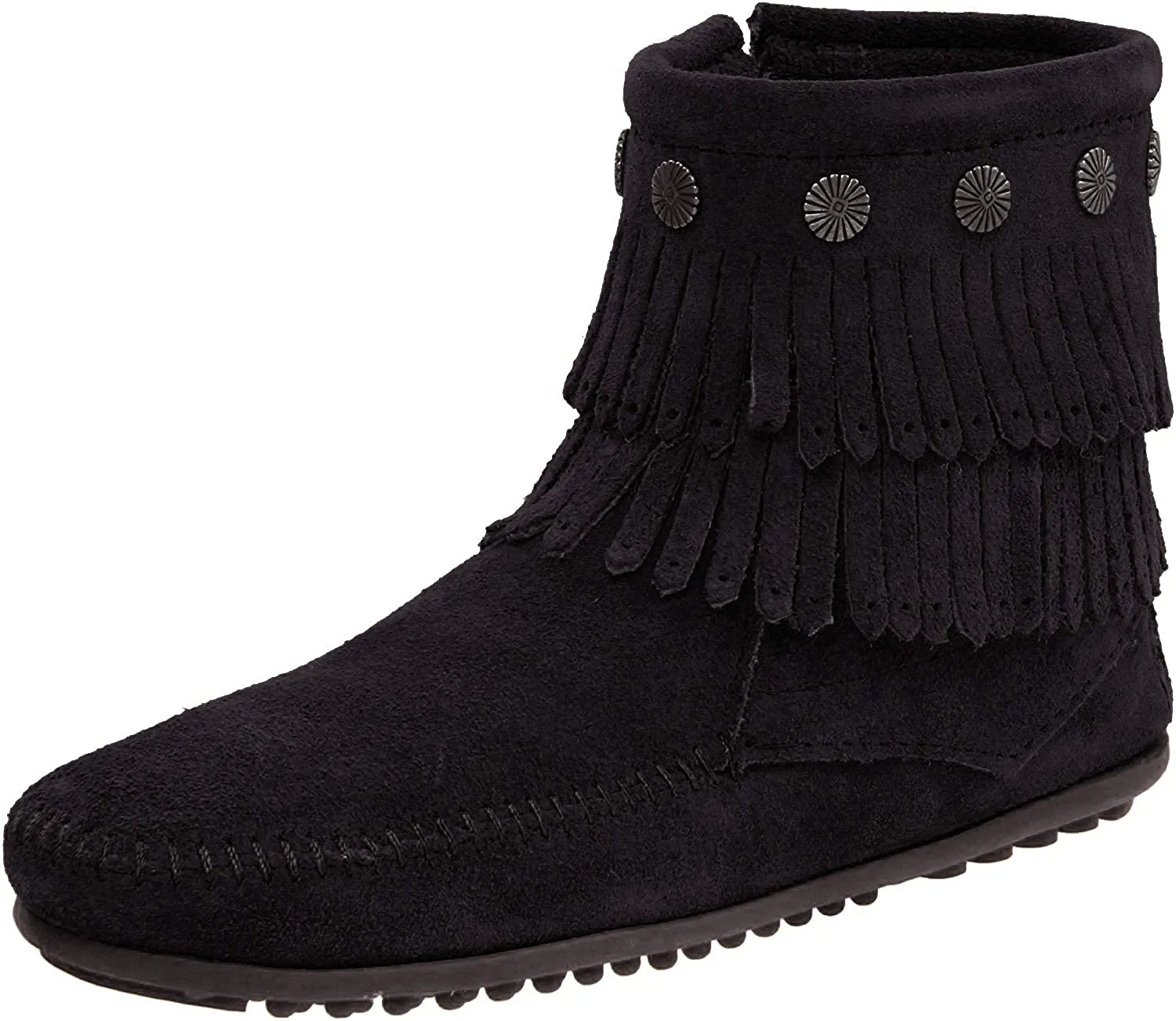 Minnetonka Child's Double Fringe Side Zip Boot