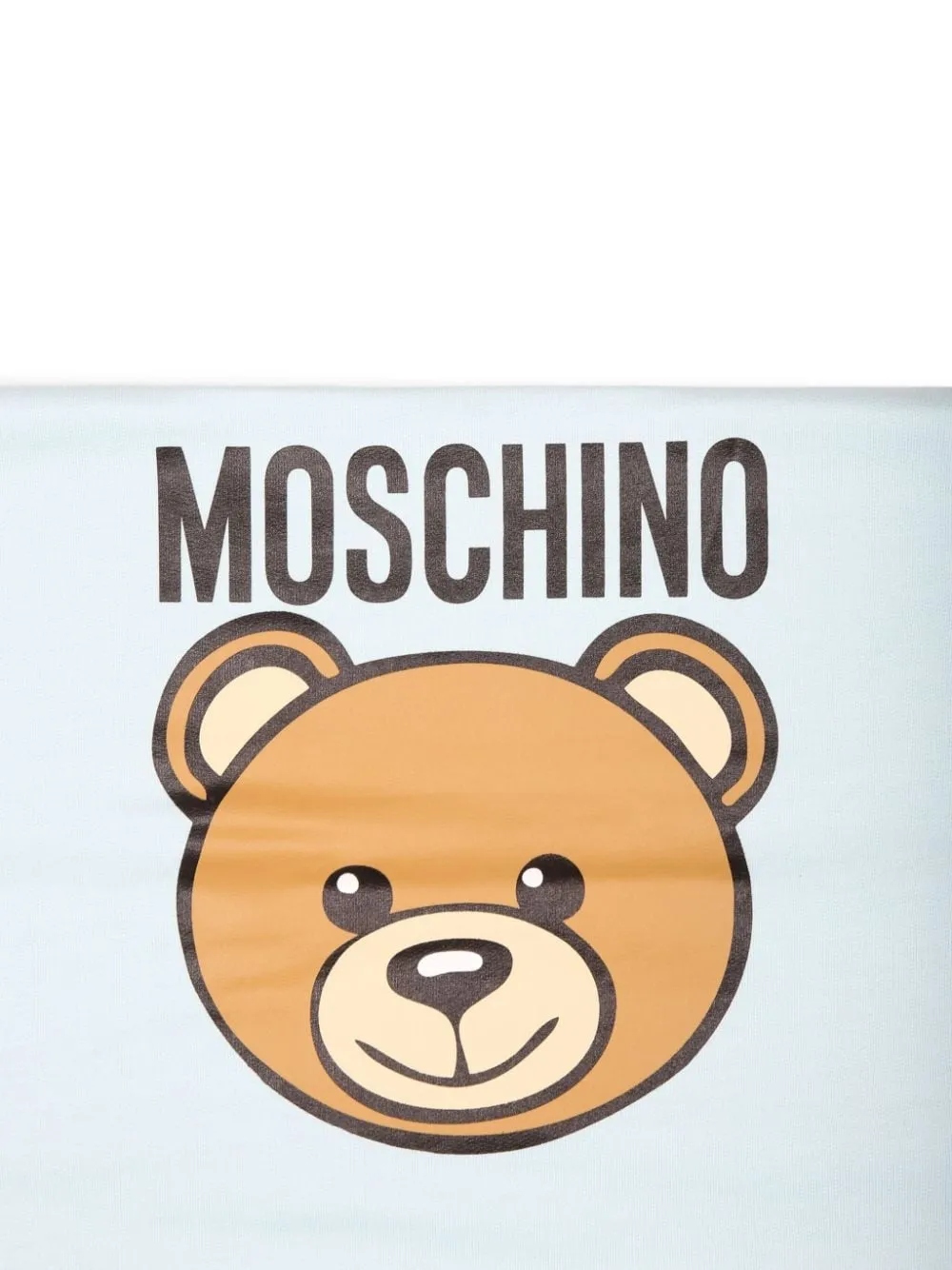 Moschino Baby Logo Print Cotton Blanket