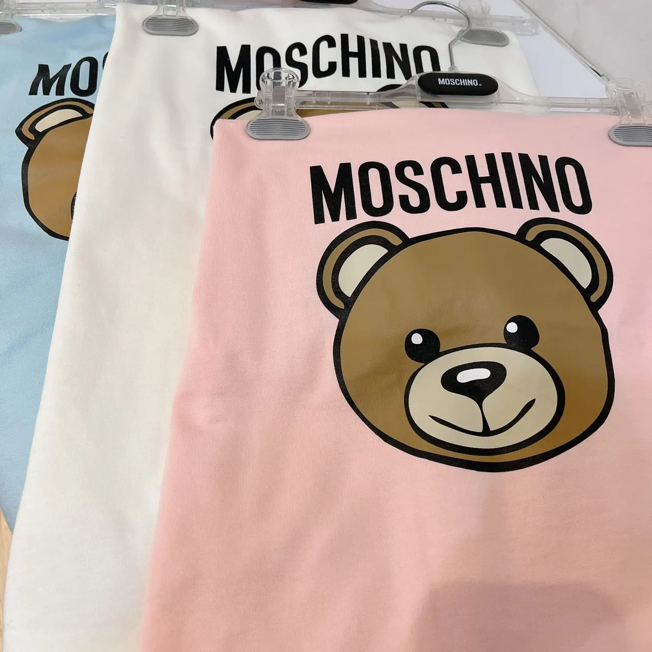 Moschino Baby Logo Print Cotton Blanket