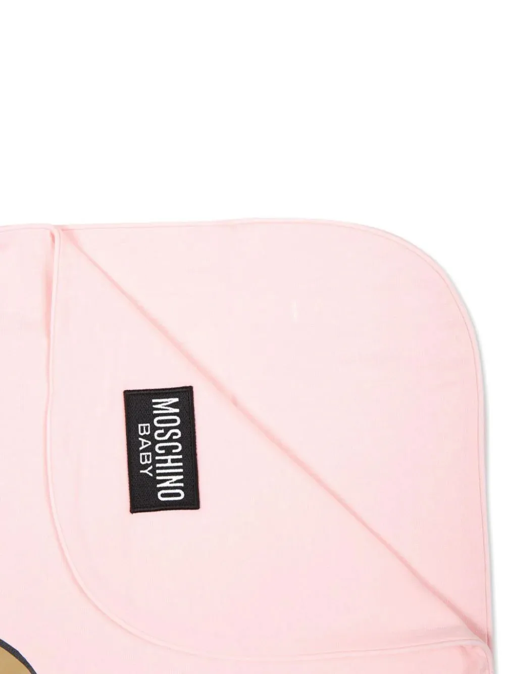 Moschino Baby Logo Print Cotton Blanket