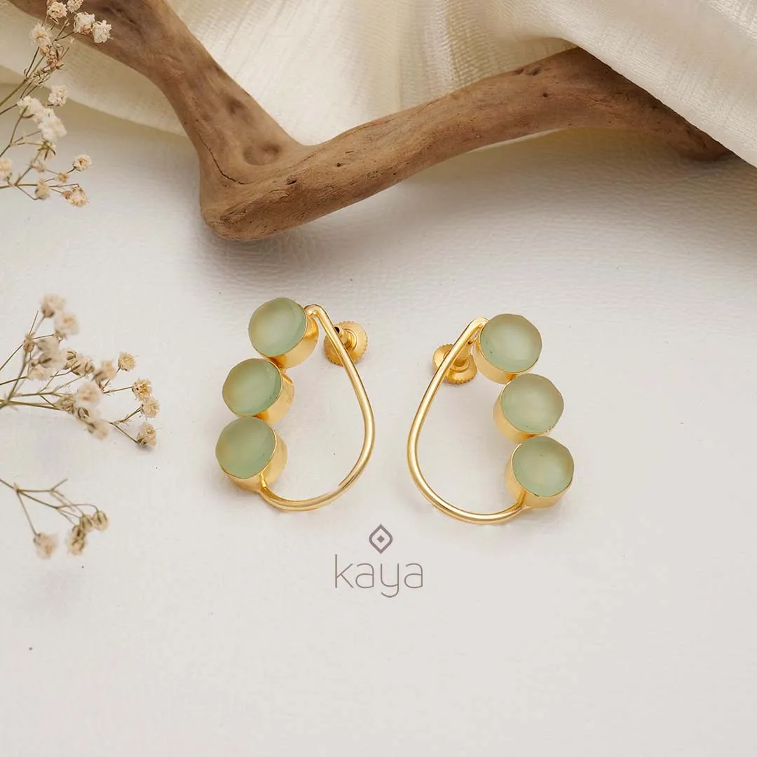 Natural Raw Stone Earrings (color option) - KE100745