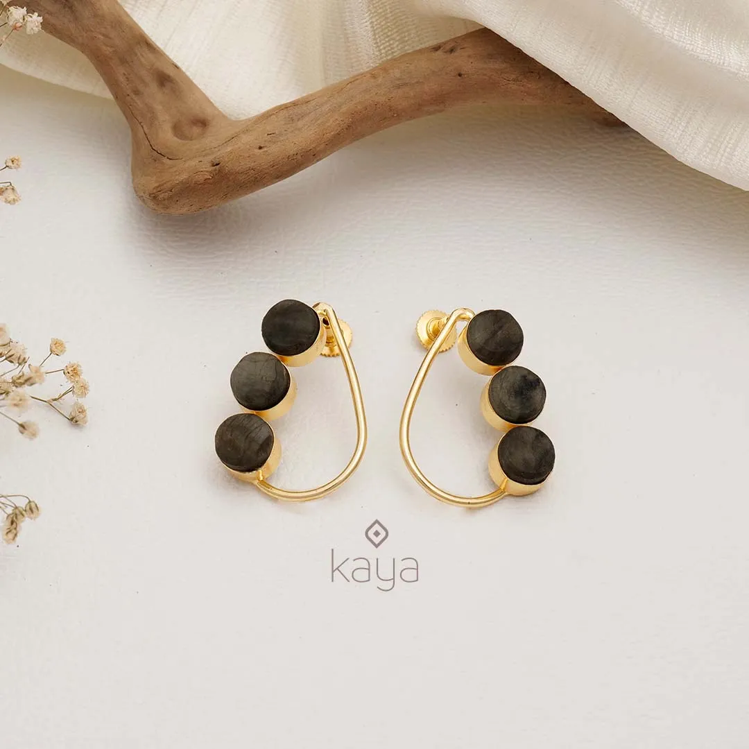 Natural Raw Stone Earrings (color option) - KE100745