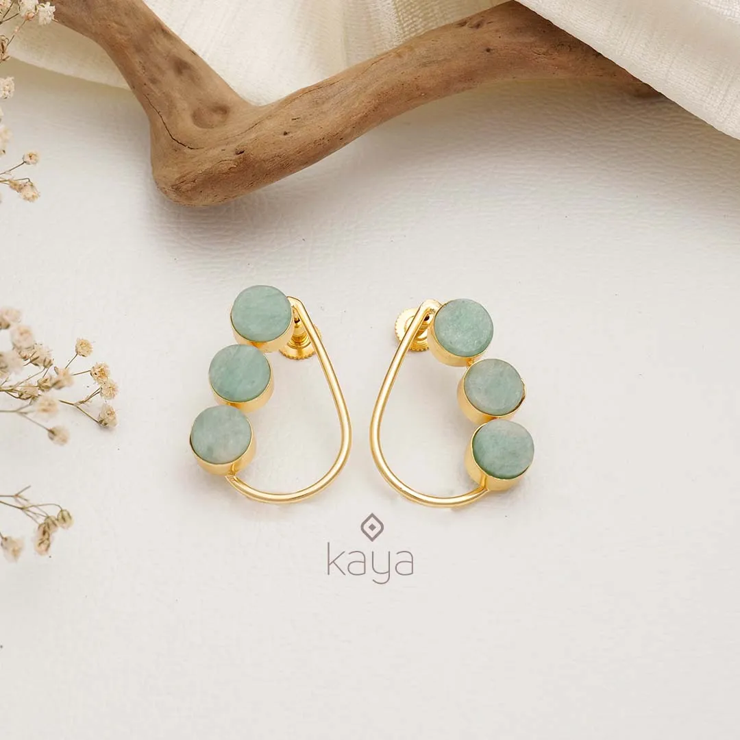 Natural Raw Stone Earrings (color option) - KE100745