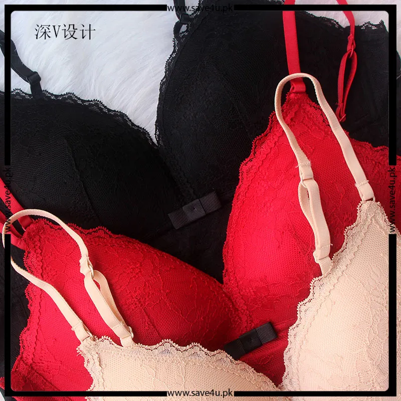 Non-Wired Thin Padded Knot Bra For Ladies