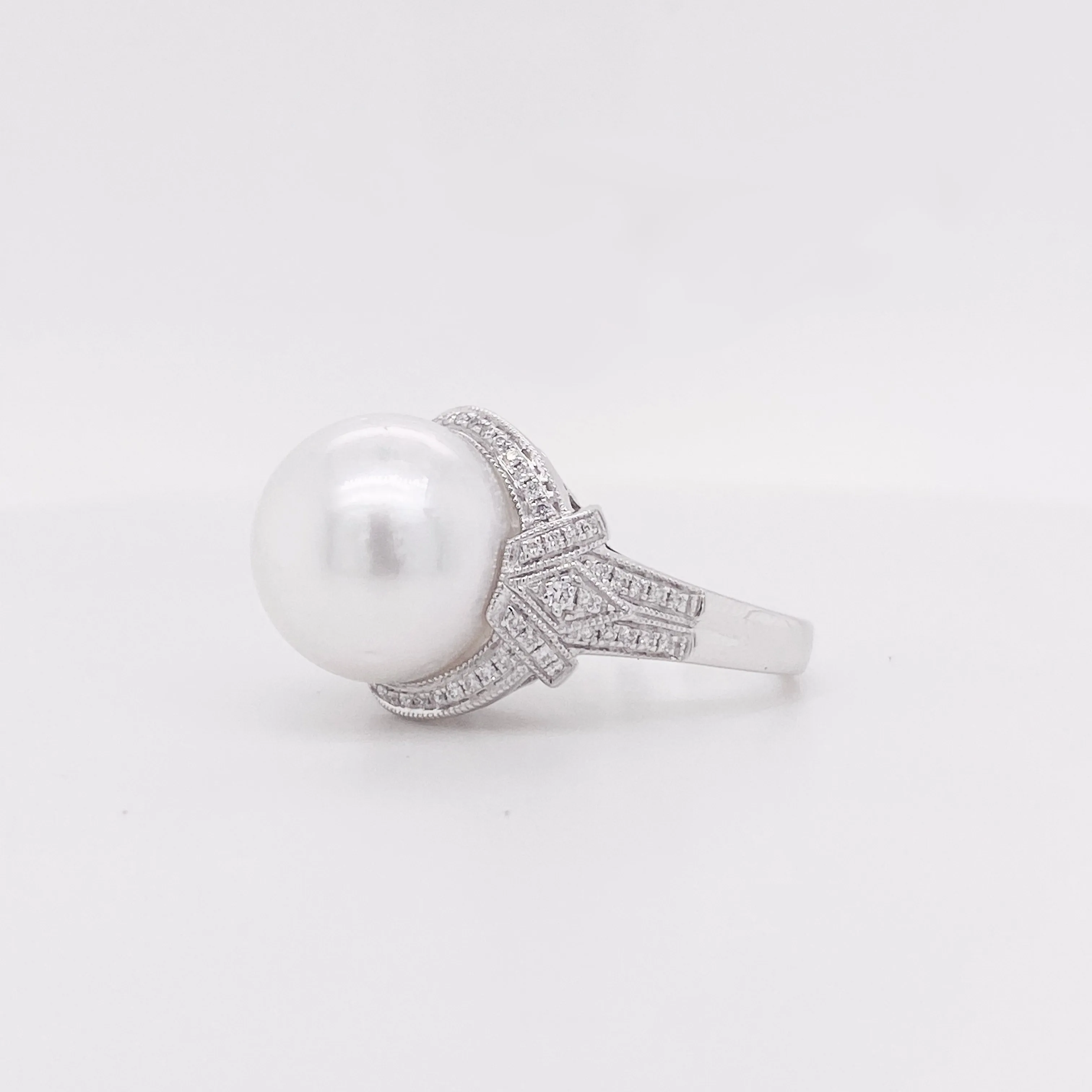 Pearl & Diamond Statement Ring