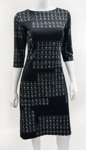 Periodic Table Dress Black White