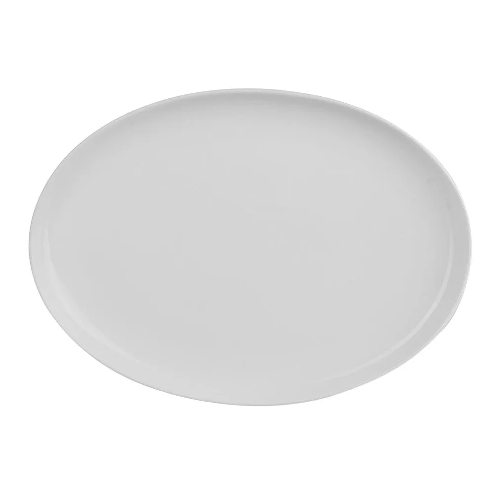 Porcelain Platter Oval White 33cm