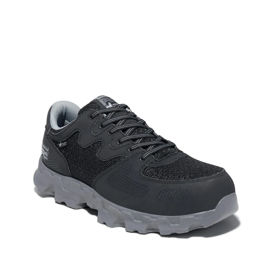 Powertrain Alloy-Toe Work Shoe Black and Grey