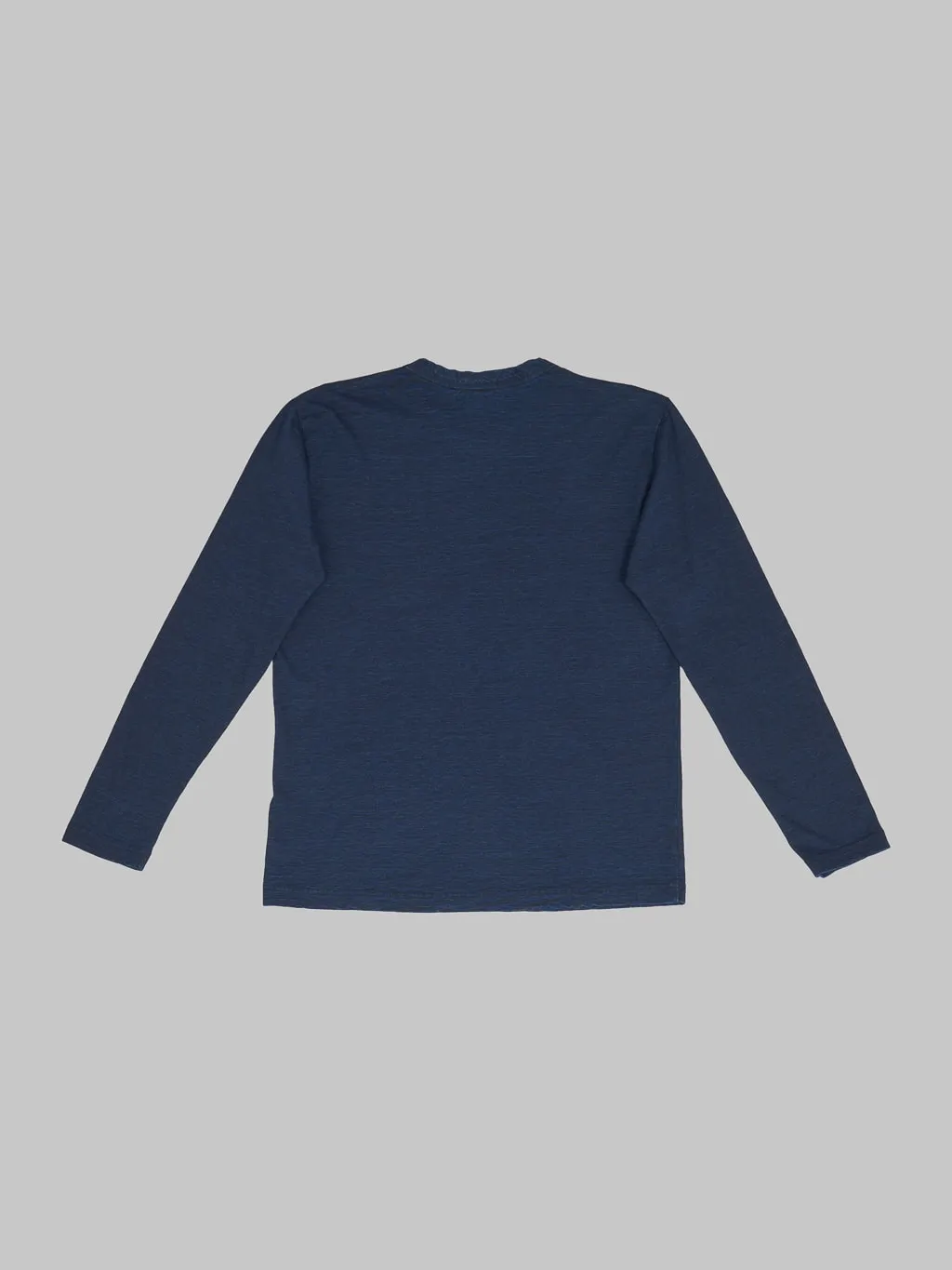 Pure Blue Japan LS5011-D Indigo Dyed Long Sleeve T-Shirt