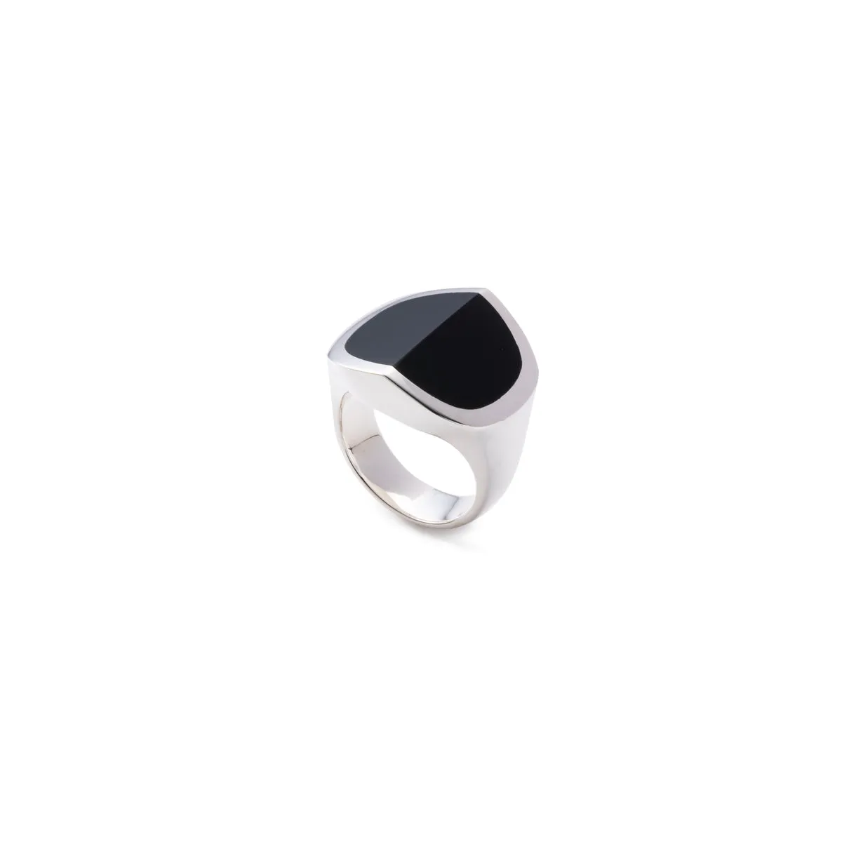 "EQUINOX"-Pyramid Onyx Ring Large size