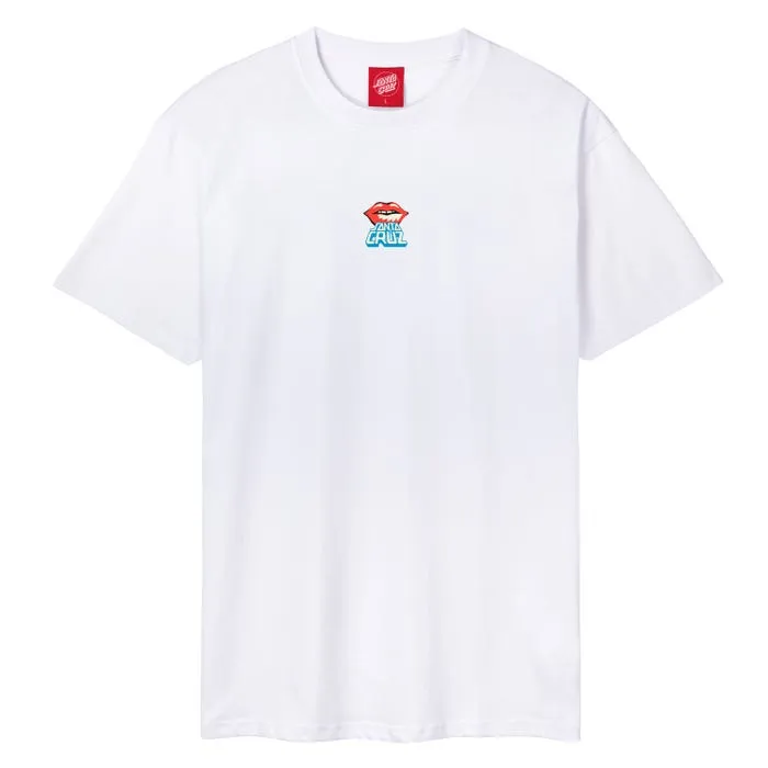 SANTA CRUZ - Johnson Danger Zone 2 T-Shirt - WHITE