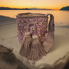 Skye Medium Crossbody Mochila with Crystals and Pearls