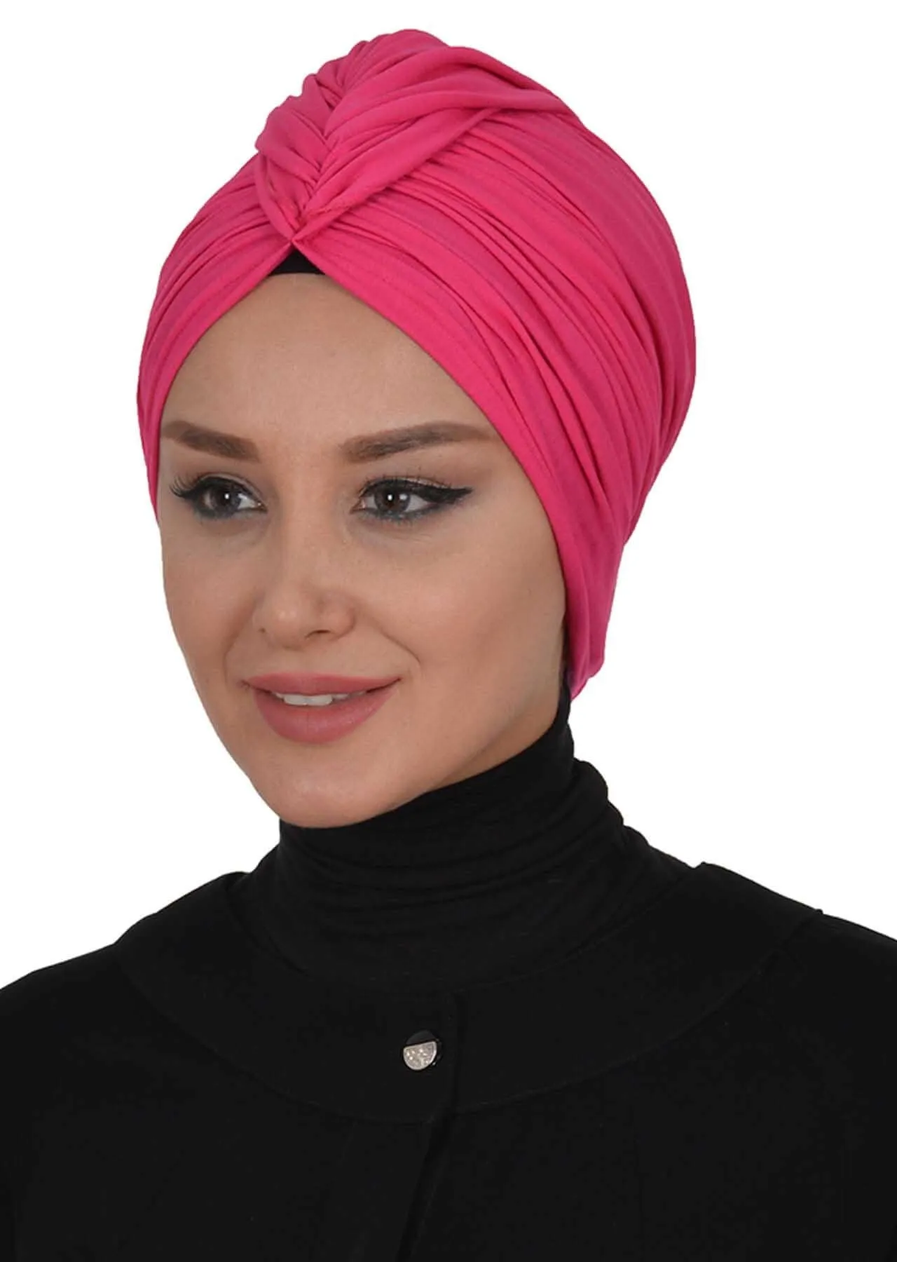 Smocked Shirred Instant Turban for Women, Cotton Lightweight Head Wrap with a Beautiful Design, Stylish Chemo Headwear Turban for Women,B-1