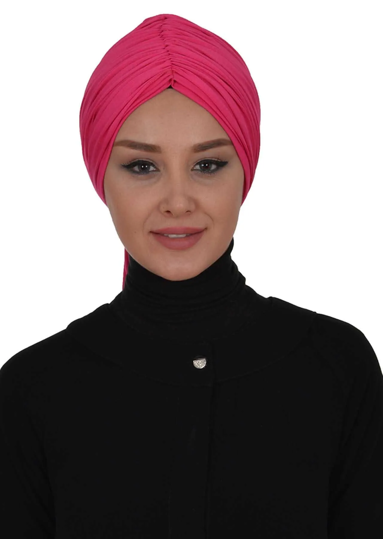 Smocked Shirred Instant Turban for Women, Cotton Lightweight Head Wrap with a Beautiful Design, Stylish Chemo Headwear Turban for Women,B-1