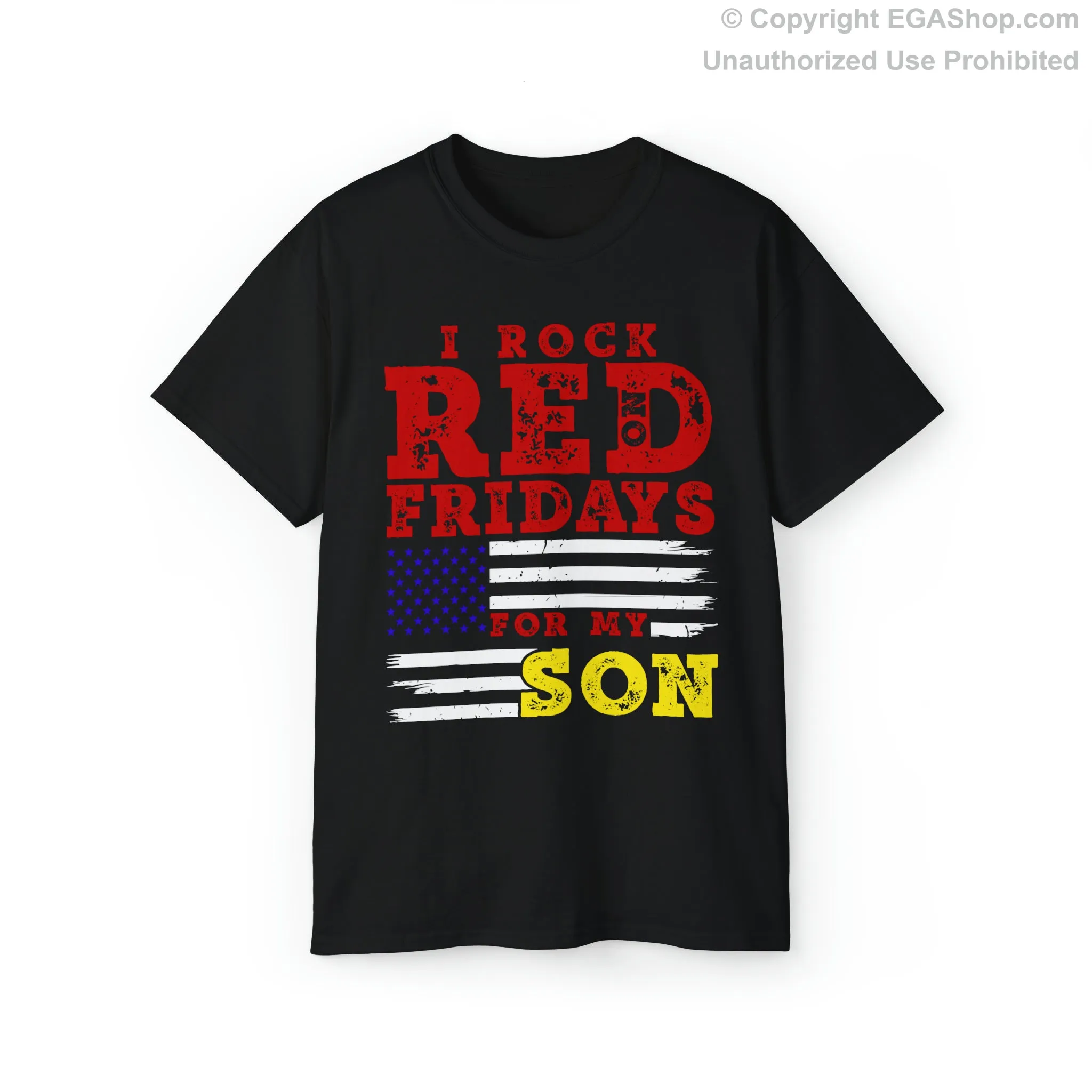 T-Shirt, Unisex: Rock Red For My Son