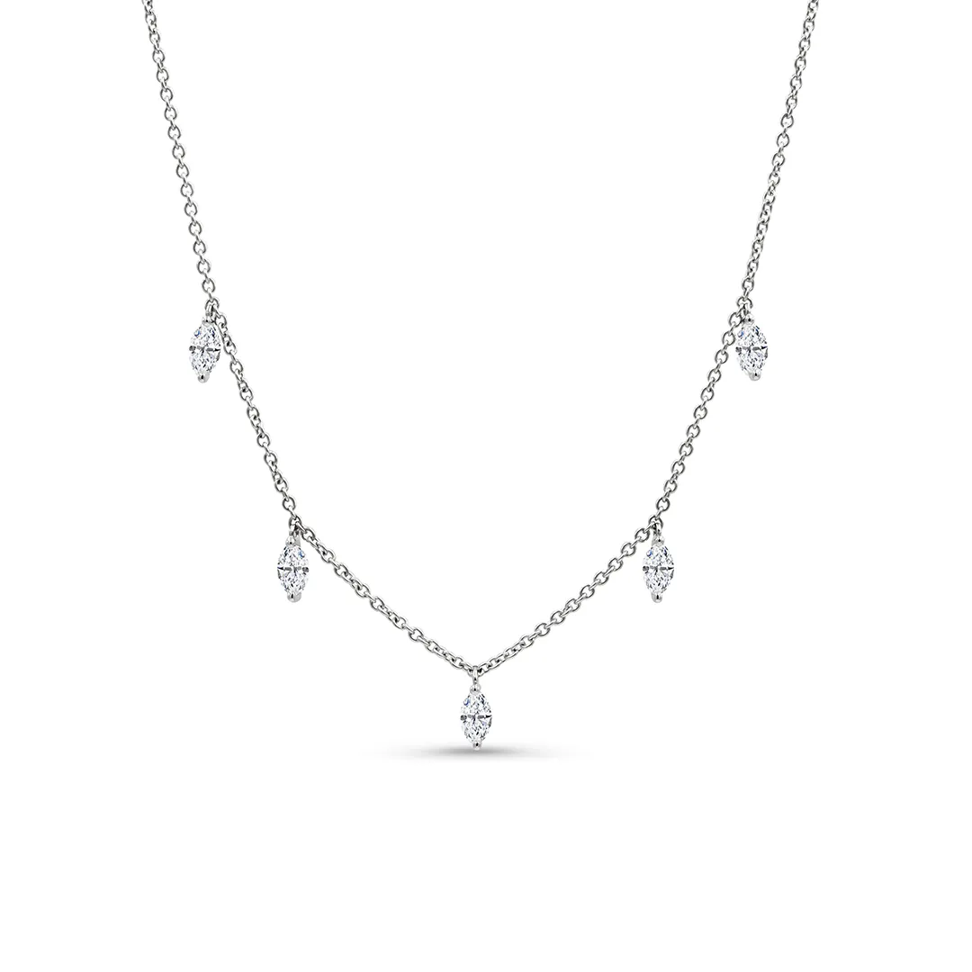 The Modern Marquise Diamond Necklace