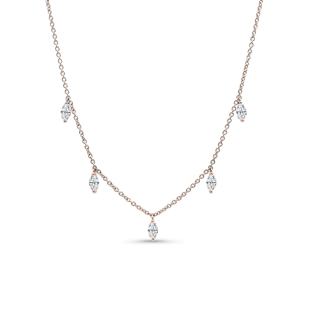 The Modern Marquise Diamond Necklace