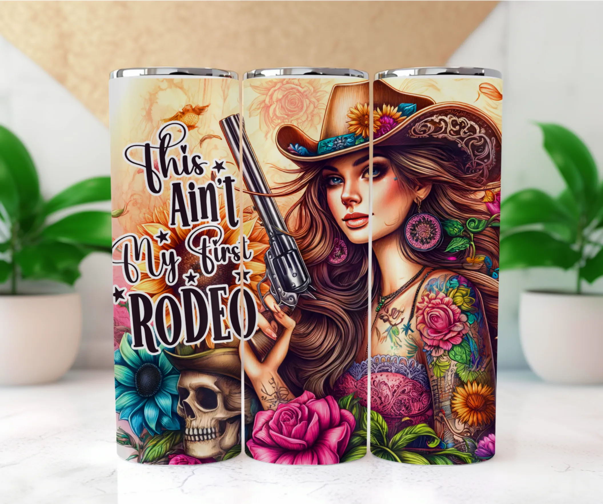 This Ain't My First Rodeo 20 oz Tumbler, Western Tumbler, Cowgirl Tumbler