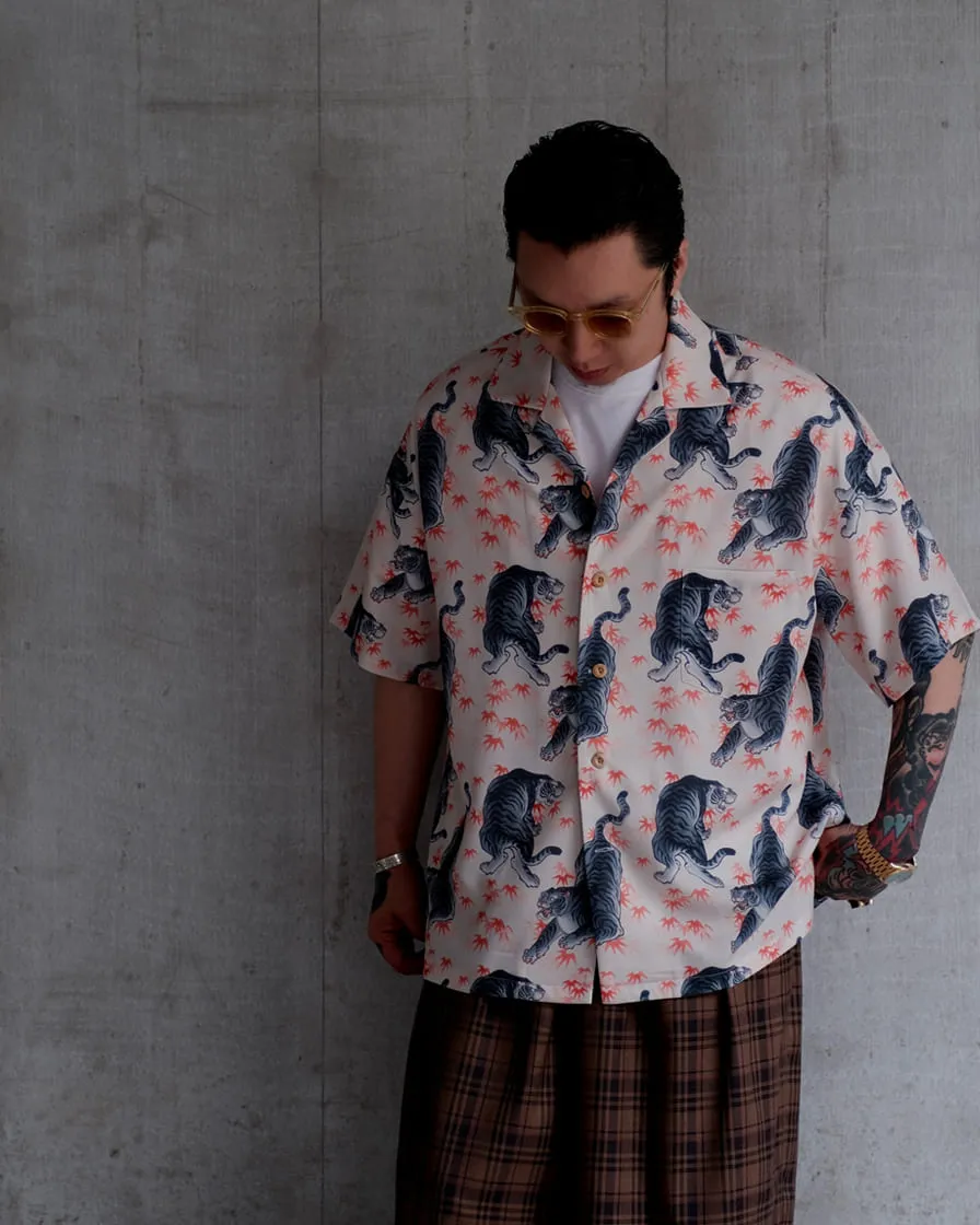 Tiger Printed Aloha Shirt