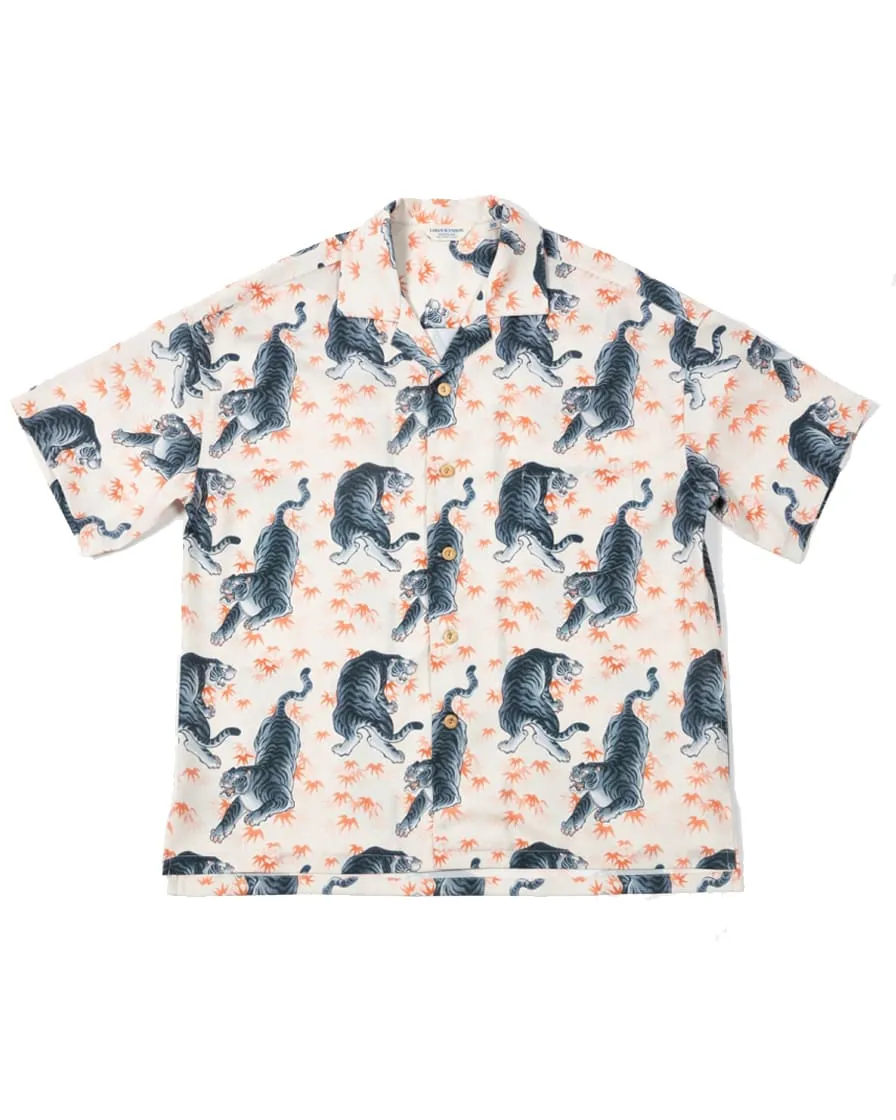 Tiger Printed Aloha Shirt