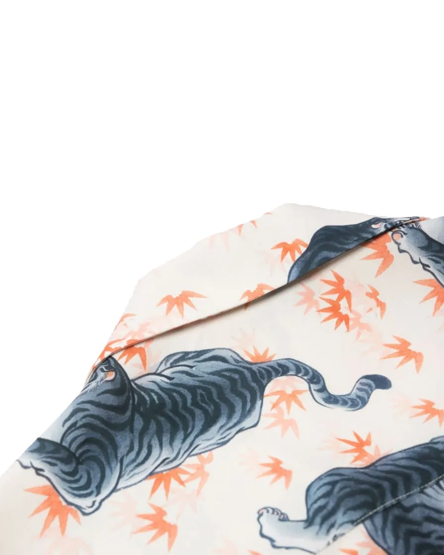 Tiger Printed Aloha Shirt