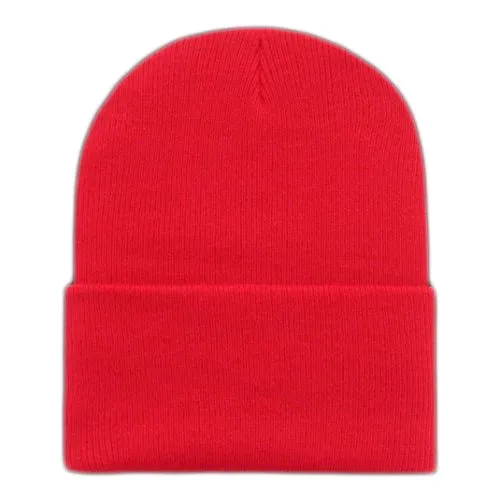 Wholesale First Quality Plain Ski Hat w/Roll Cuff Long Beanie, H8002