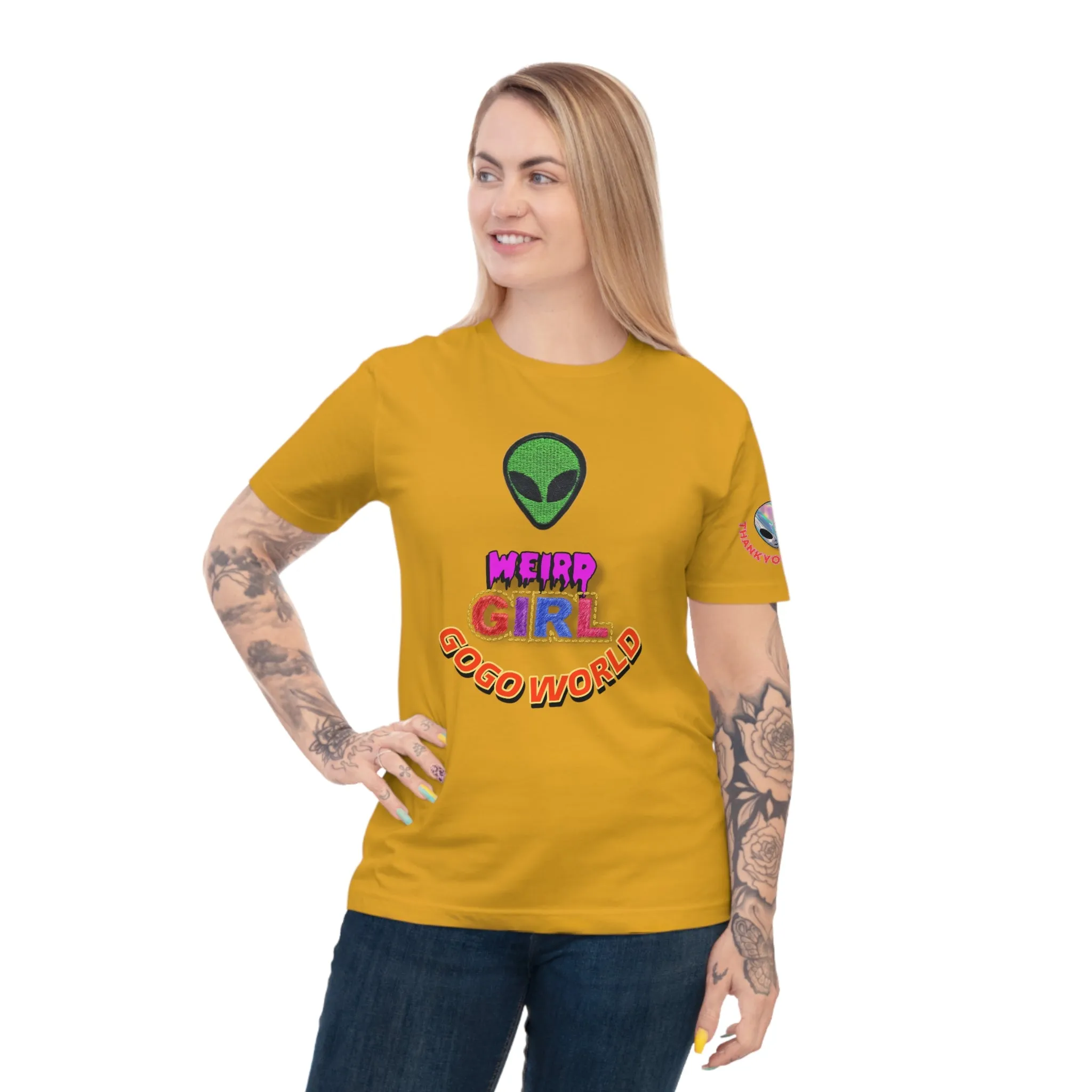 WIERD GIRL GOGOWORLD  T-shirt