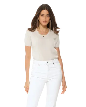 Women's Pure Cashmere T-Shirt Off White