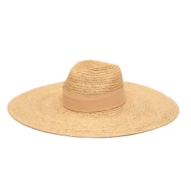 Women's Raffa Braid Wide Brim Fedora With Suede Band