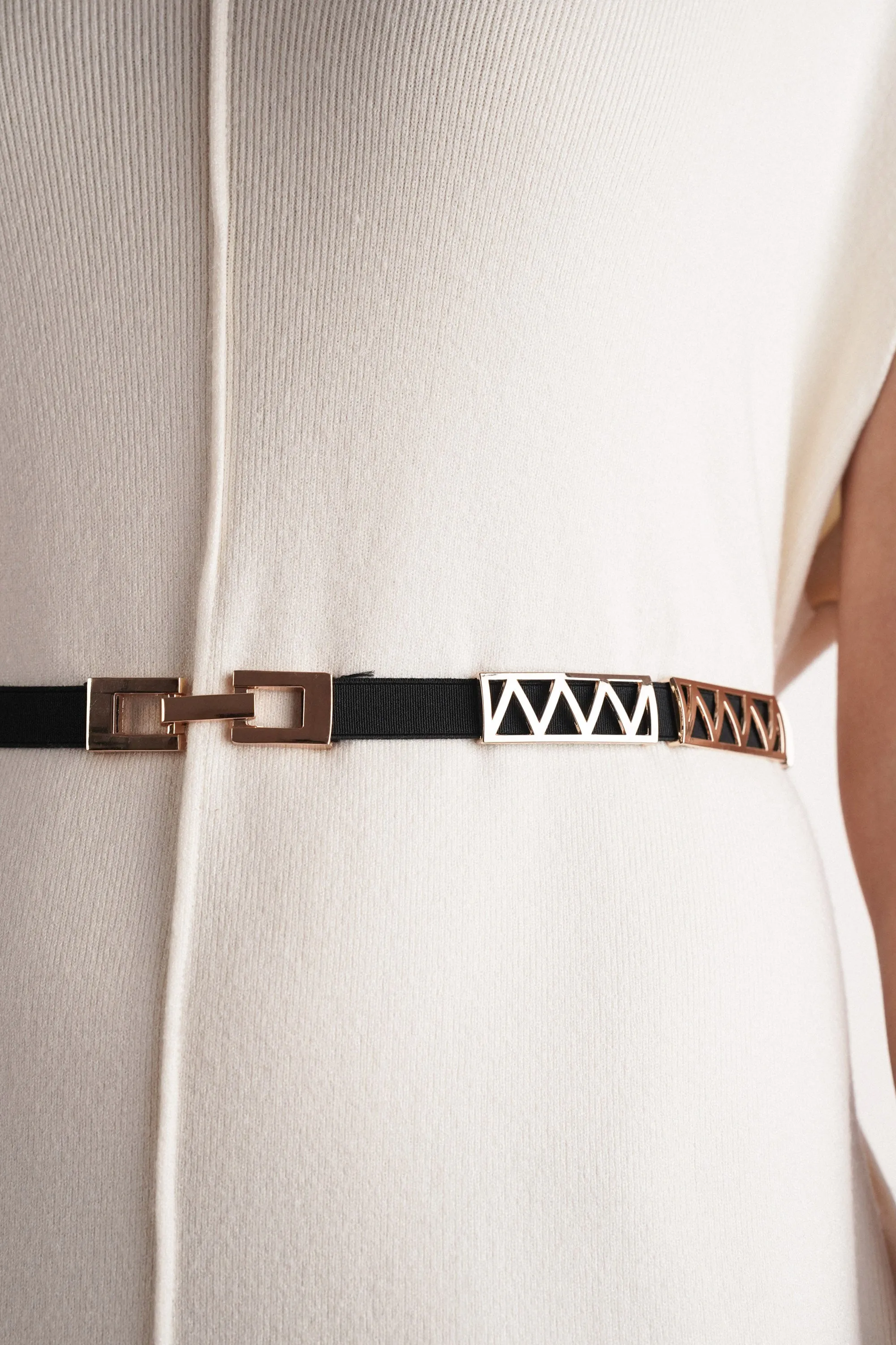 Zig Zag Elasticated Belt