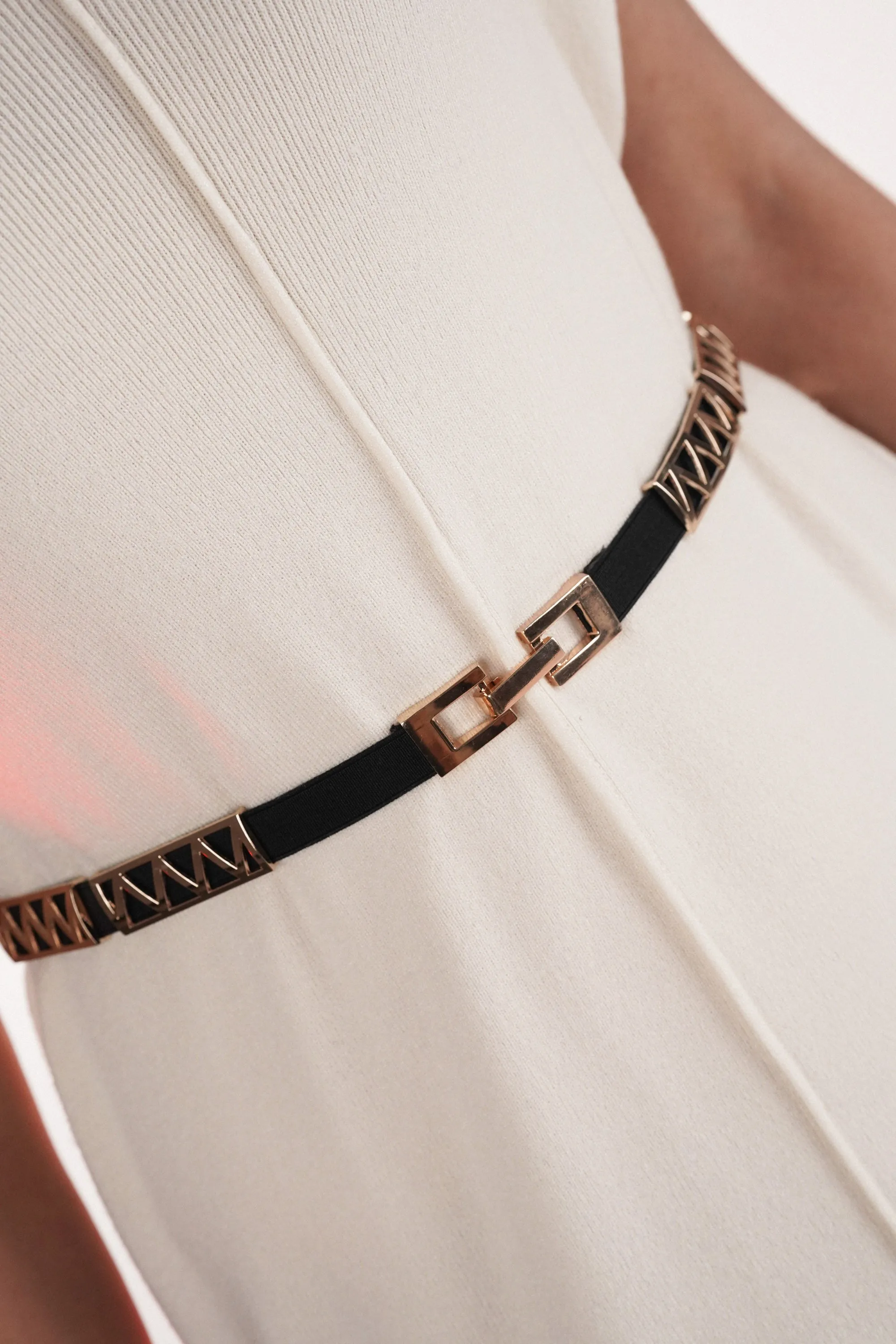 Zig Zag Elasticated Belt